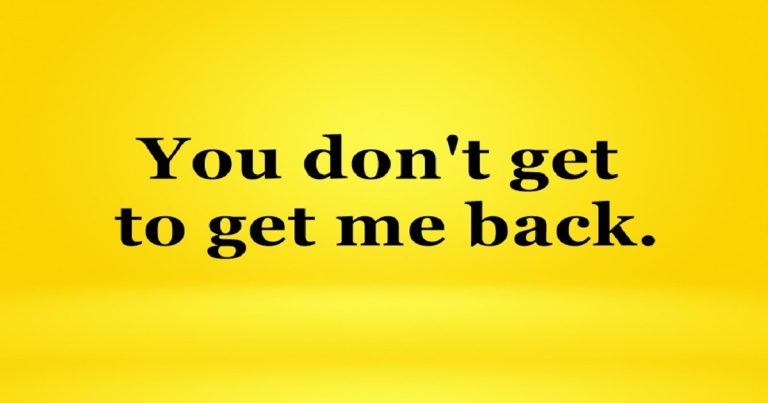 ever go back to your narcissist